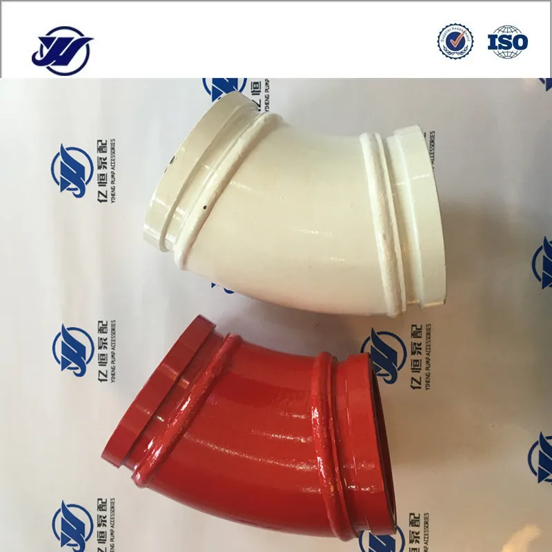 Насос для бетона труба с двойными стенками, локоть, Dn125-R275-45D питания
