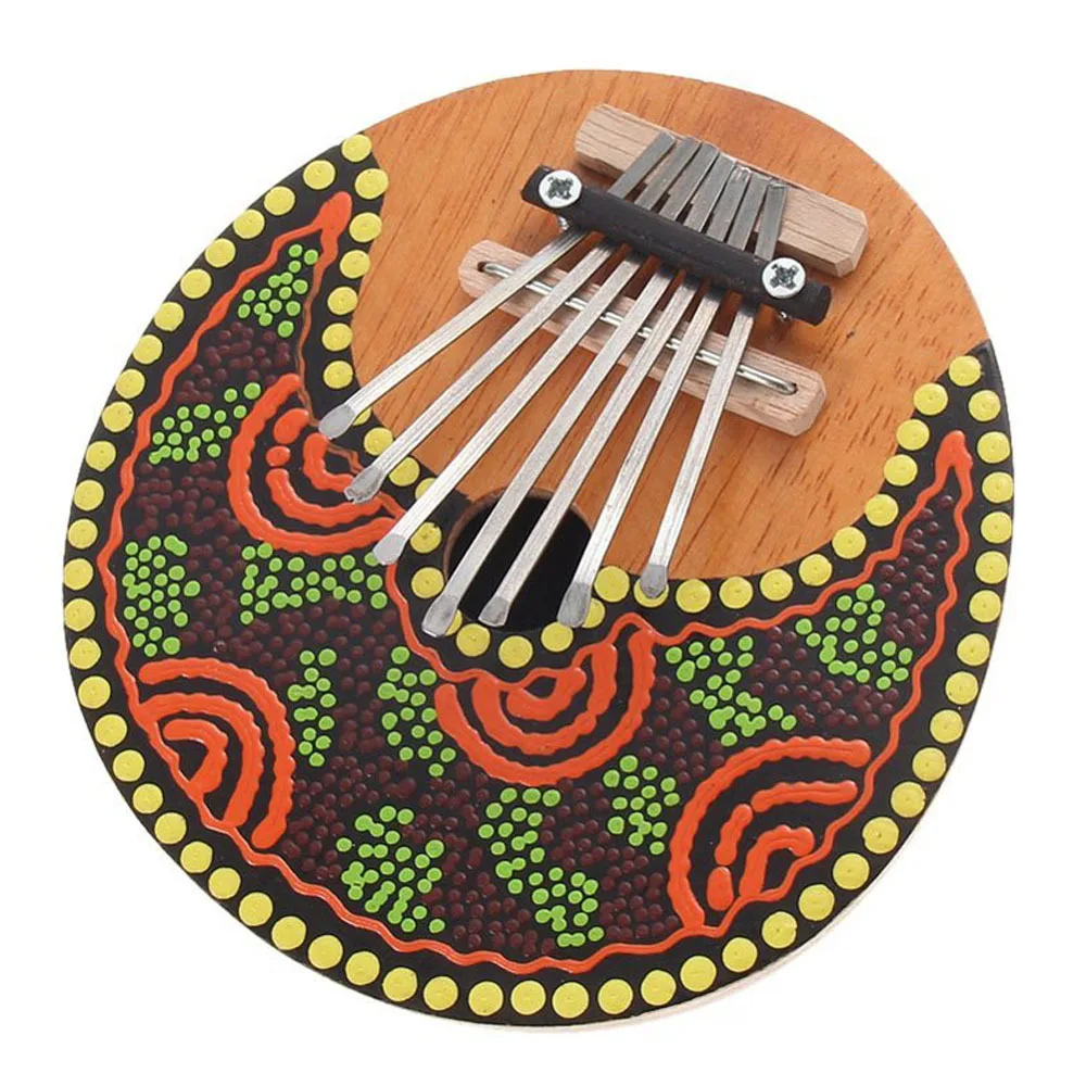 Hot selling colorful 7 key diy kalimba coconut thumb piano