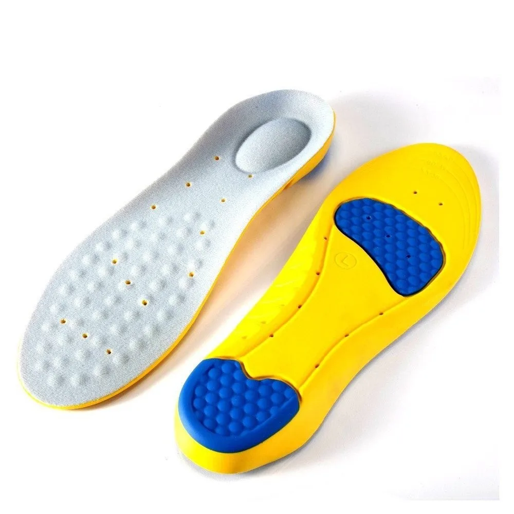 Comfortable soft memory foam gel insoles arch support massaging  insoles