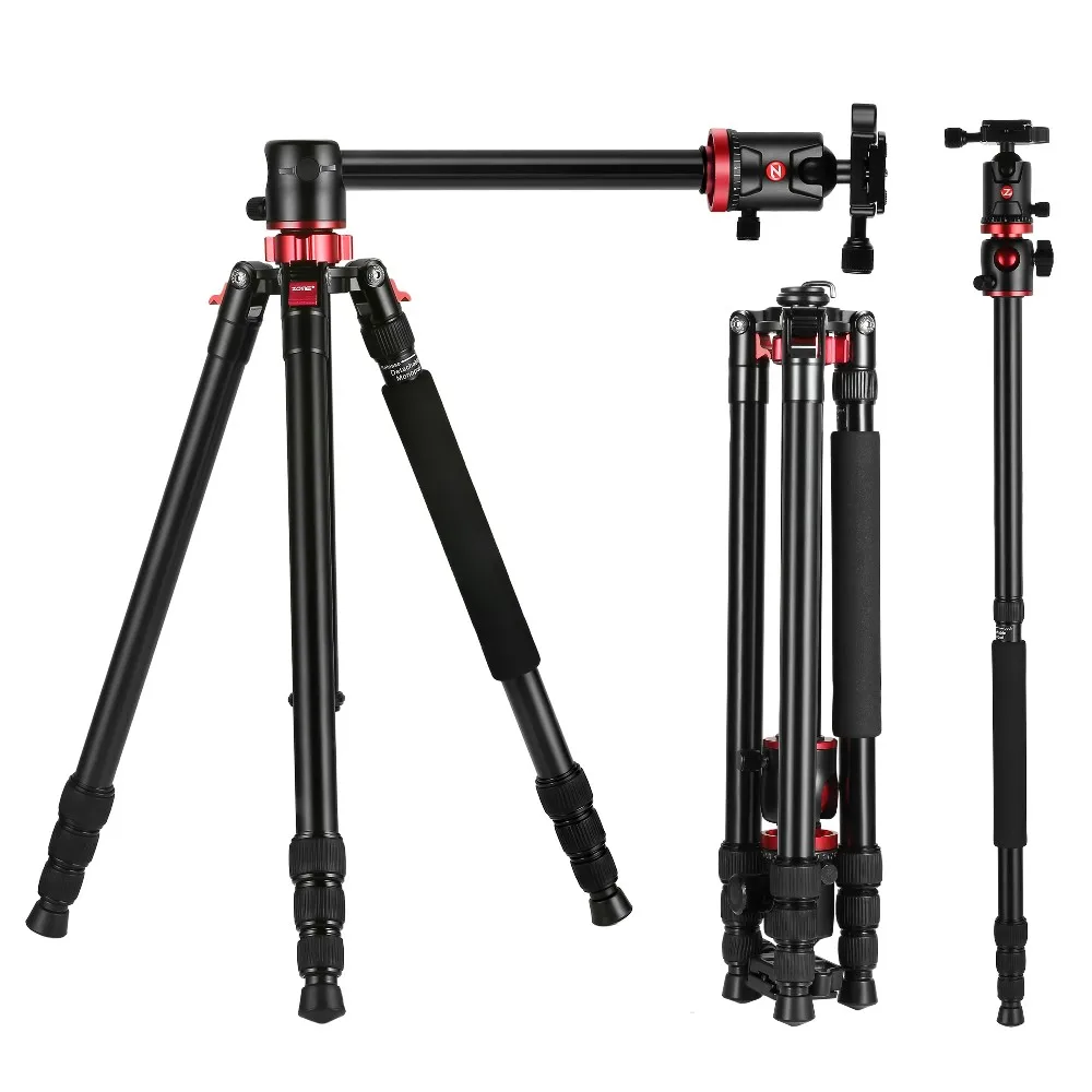 Zomei aluminum camera tripod, video camera tripod stand, folded heavy duty tripod