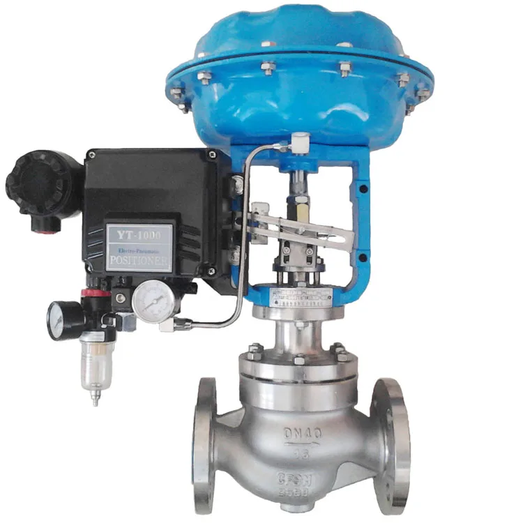 China made cheap price high quality pneumatic diaphragm steam control valve with solenoid valve