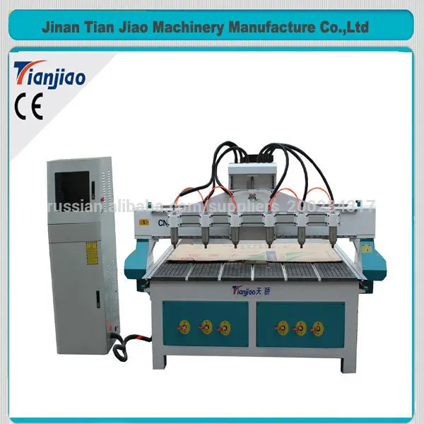 multi-head atc wood door working engraving machine cnc carving router tj1325