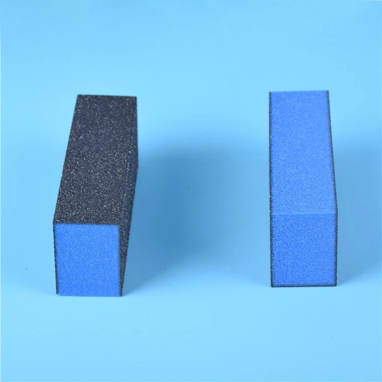 Wholesale Two Color Three Way Blue Orange Purple Buffer Block Eco Friendly Mini Disposable Nail Buffer Block Professional