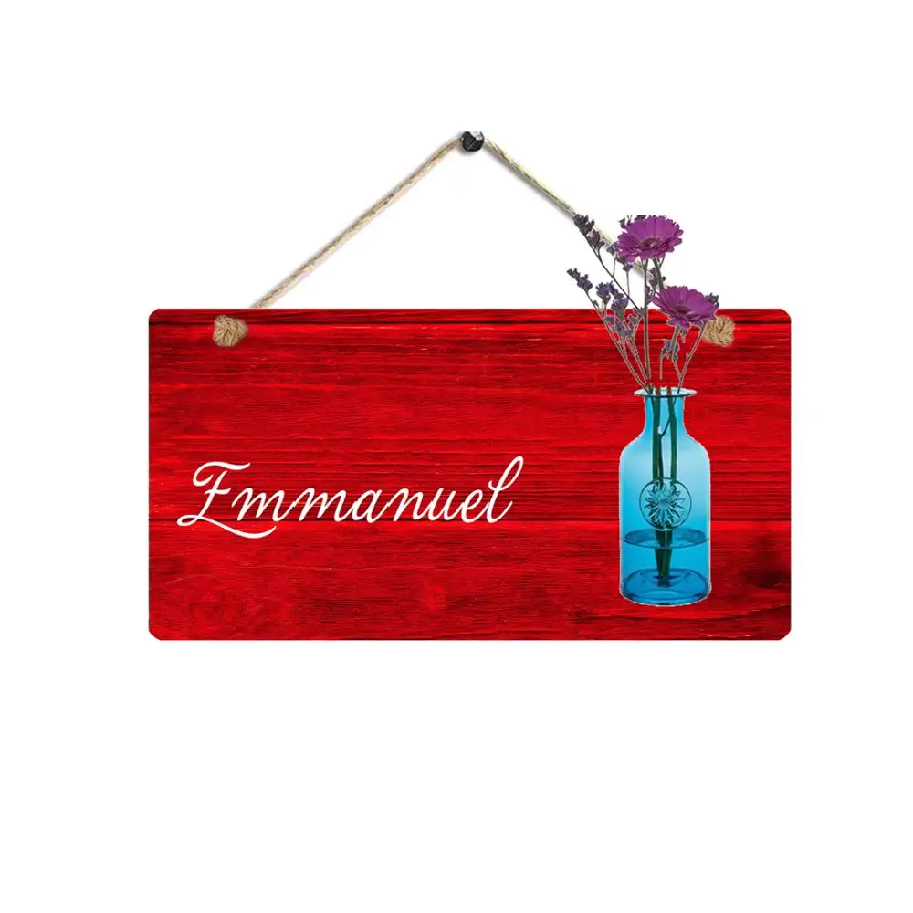 
Custom wood signs beach sign house decor signs with bottle and flower 