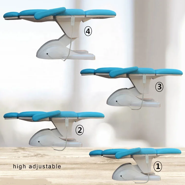 High quality new full body blue facial cosmetic thai electric spa table massage bed