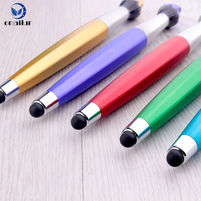 Promotional novelty paint brush ball pen with stylus, tablet pc stylus pen