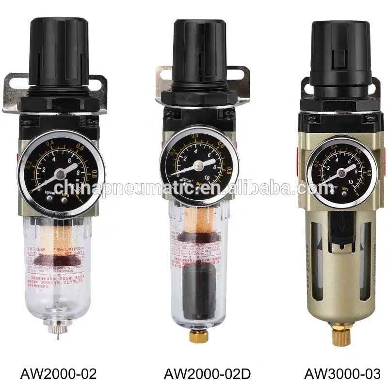 SMC type 1/4 inch NPT Compressed Air Filter Regulator AW2000-02