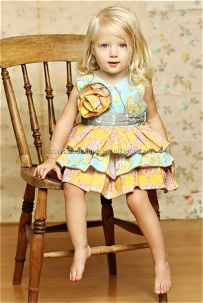 
wholesale Baby clothes Handmade Crochet Pearl dress Lap Boutique Girl Dress 