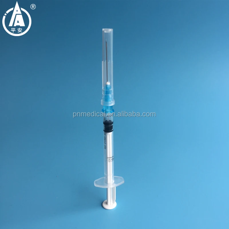 
High quality 0.5ml disposable auto-disable (ad) syringe 