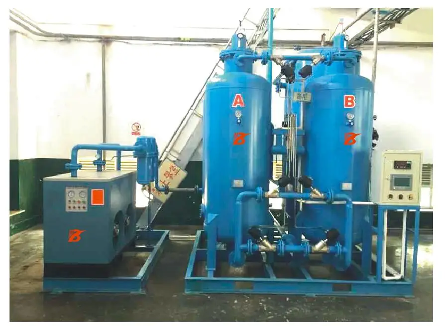 pressure swing adsorption nitrogen generator for laser cutting