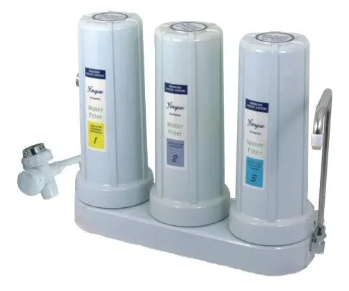 three stages counter top kitchen home water filter