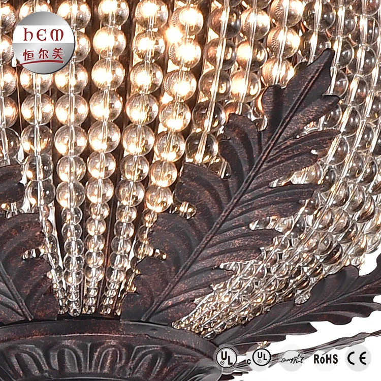 Новый высококачественный декоративный потолочный светильник в стиле ретро