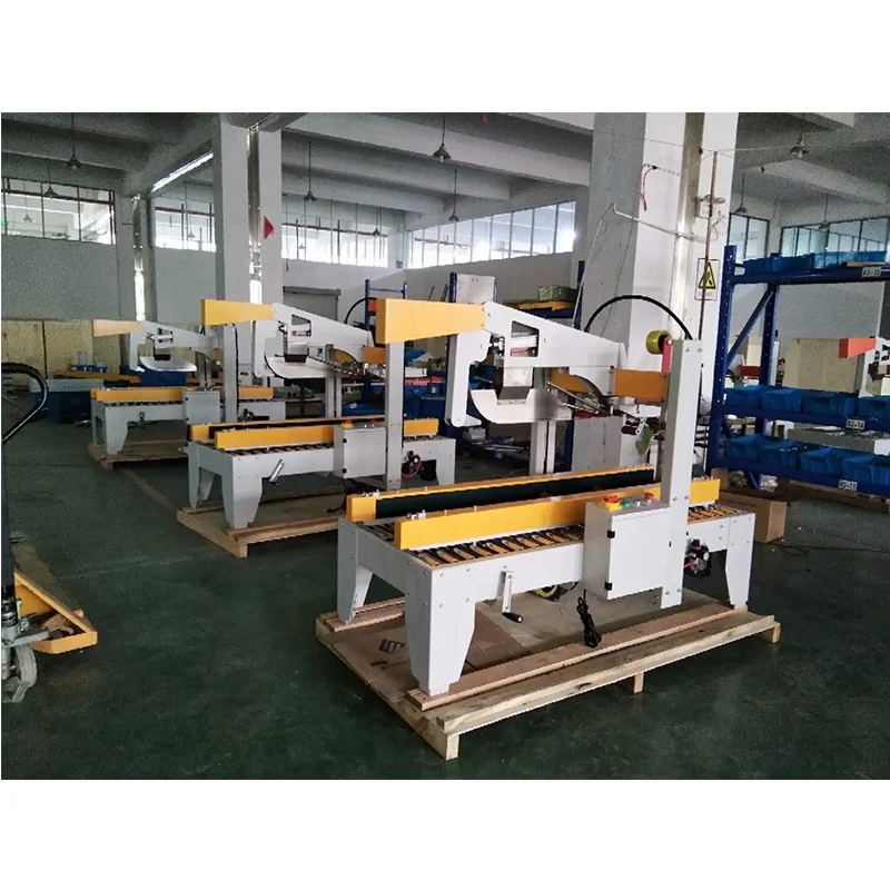 
FM-500A Factory Manufacturer Side Drive Auto Folding AdhesiveTape Carton Sealing Machine 