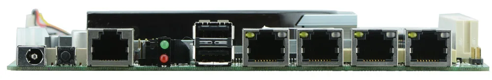 1U стойку сервер сети брандмауэра DDR3 2 ГБ RAM server Atom D525 4 Lan rack network маршрутизатор материнская плата с 1 * обход