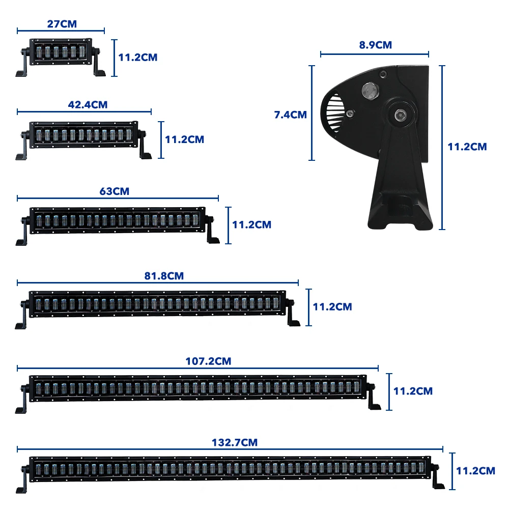 High lumen 96w 17inch mini led light bar 12V for off road truck boat driving led work light