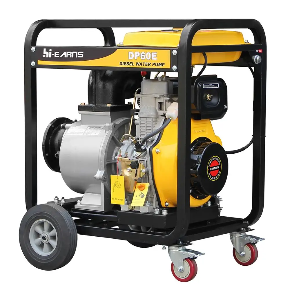 Air-cooled single cylinder 13hp 6 inch diesel water pump