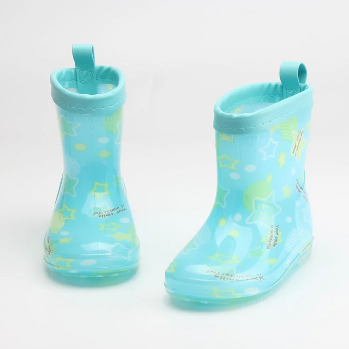 
YY10094S Fashion design waterproof rubber rain boots PVC jelly rain boots for kids 