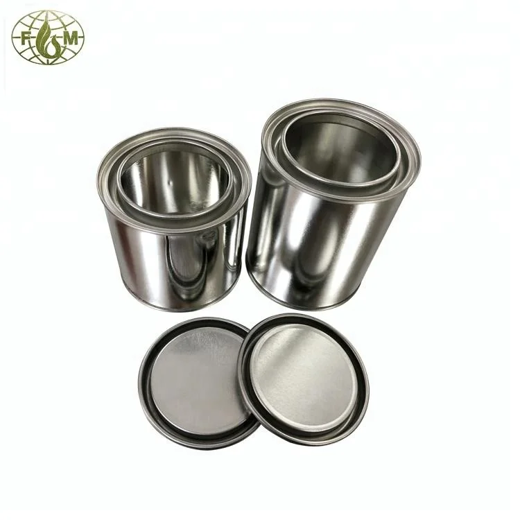 
chemical packaging container 250ml standard paint tin cans sizes 