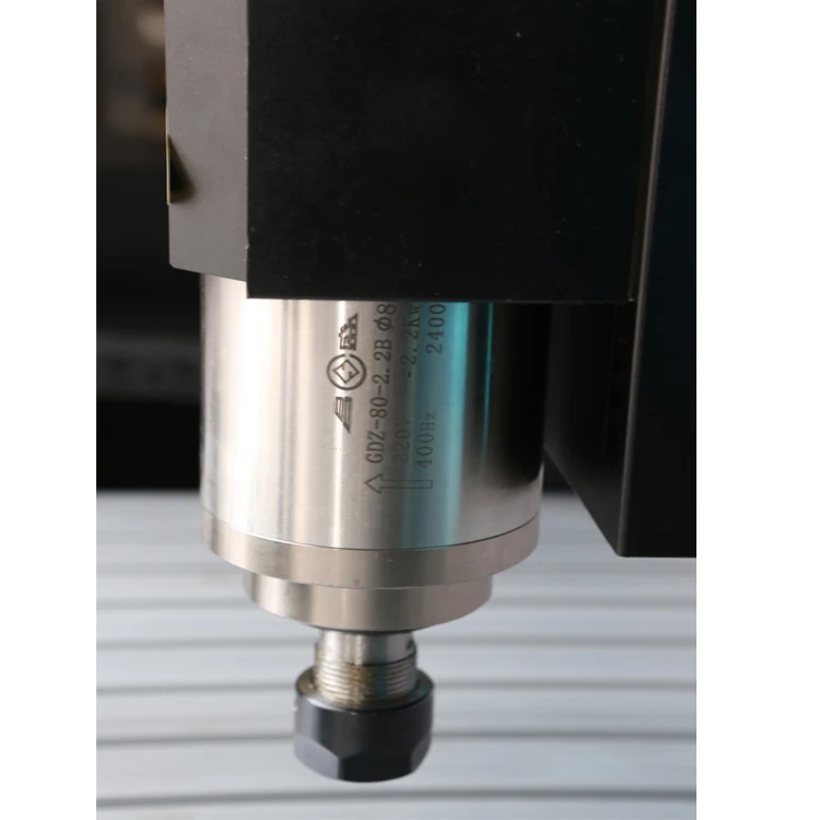 
2.2kw Water Cooled Er20 400HZ 24000rpm Gdz80-2.2B Atc Cnc Router Spindle Motor 