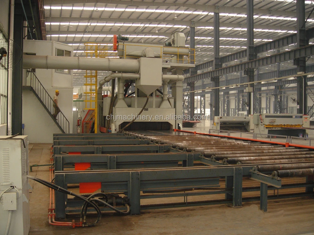 
Steel Plate Surface Automatic Pre-Treatment Line Roller Type Shot Blasting Machine 