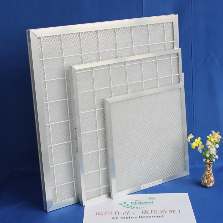 G2 G3 G4 MERV2 MERV3 MERV4 Aluminum mesh frame synthetic fiber filter