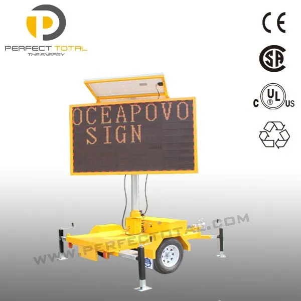 traffic signs LED sign trailer Australian style