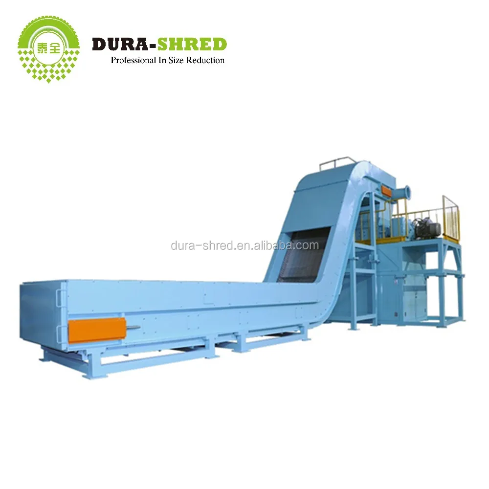 Double Shaft Shredder Dura Shred Shredded Tire Chips Manufacturer Tires Shredders