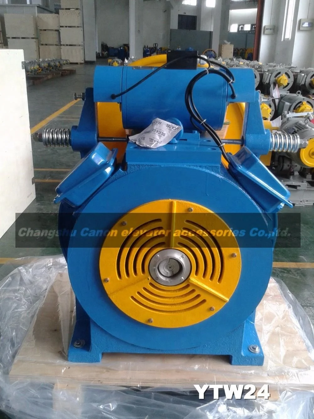 800KG PM Synchronous Gearless Elevator Motor roping 1:1
