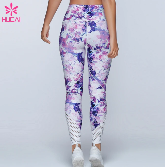 custom sublimation printed yoga pants wholesale women fitness sports leggings not see through gym tights