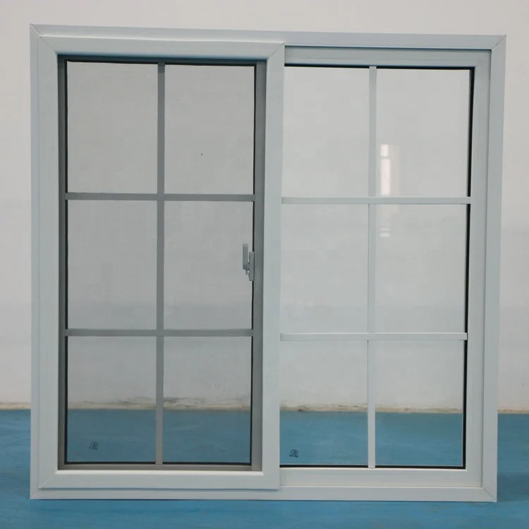 
New design insulated vinyl pvc double hung window 