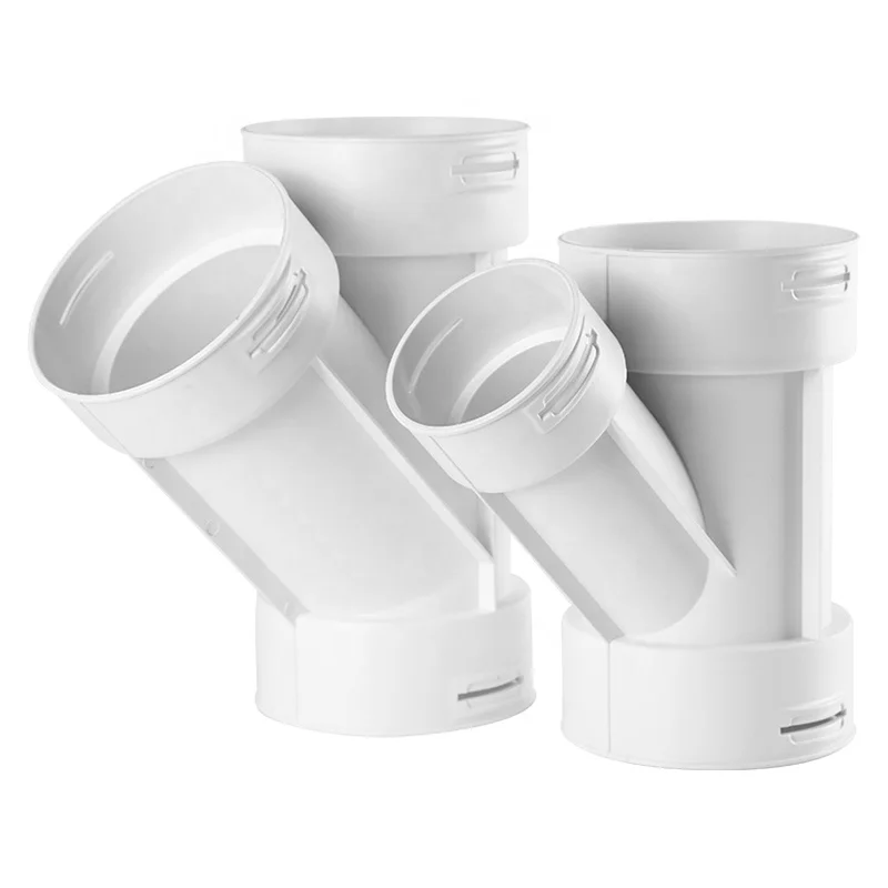Air Vent Flat Duct Y Tee Pipe Fittings for Ventilation System