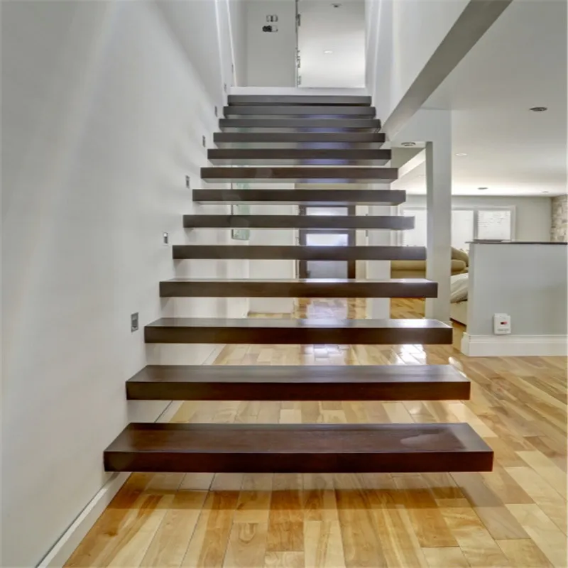 wood treadboard stair wrought iron handrail staircase construction builder remodeling house supplier