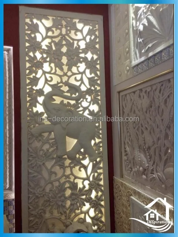 Embossed beautiful patterns decorative wall relief