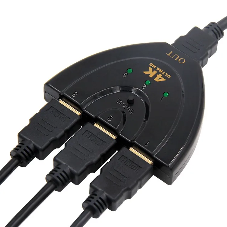 
1080P 3 to 1 Pigtail HDMI Switch 3 in 1 out HDMI Switcher 1080P 3 to 1 Pigtail HDMI Switch 3 in 1 out HDMI Switcher