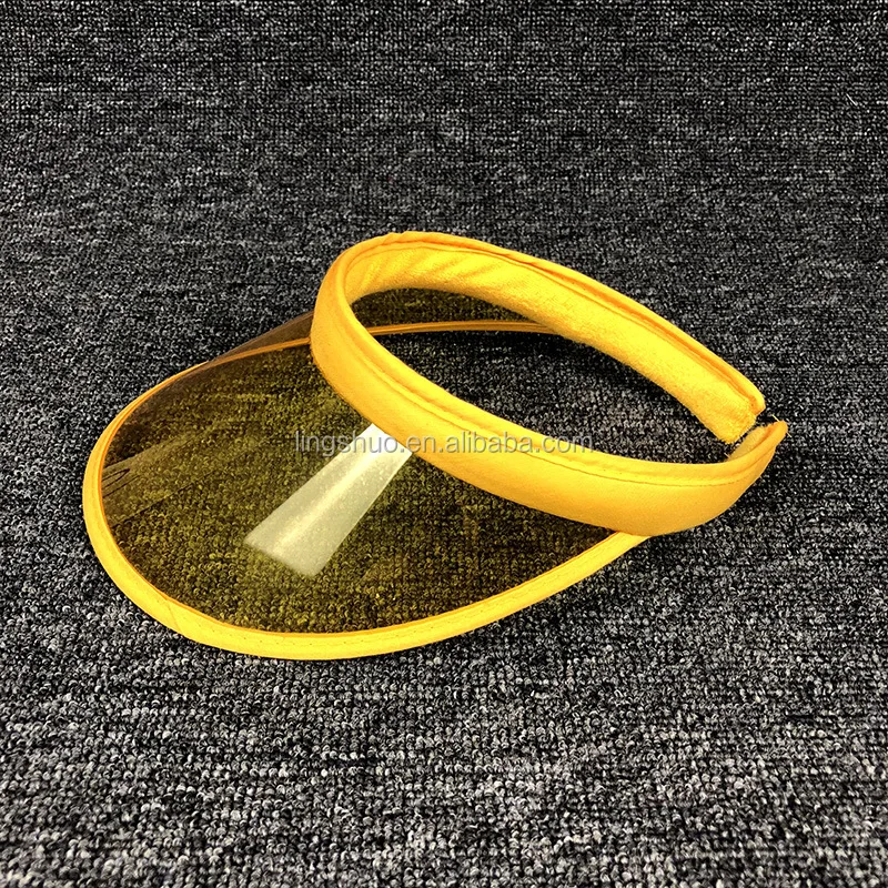 Factory product pvc plastic sun visor Vegas Dealer Golf Visor Hat Cap