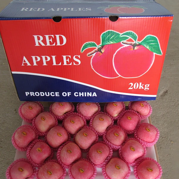  Китайский новый свежий урожай Fuji Apple пищевой сорт А Прямая продажа с завода красное вкусное
