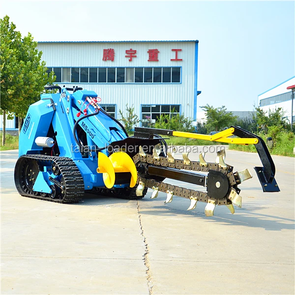 ditch witch walk behind tractor trencher for MS500 steer loader