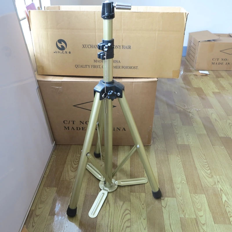 Professional Hair Salon Adjustable Mannequin Head Wig Stand Holder Mannequin Head Stand Tripod