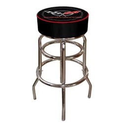 Fashion Iron Frame Legs Swivel PVC Seat Barstool For Sale