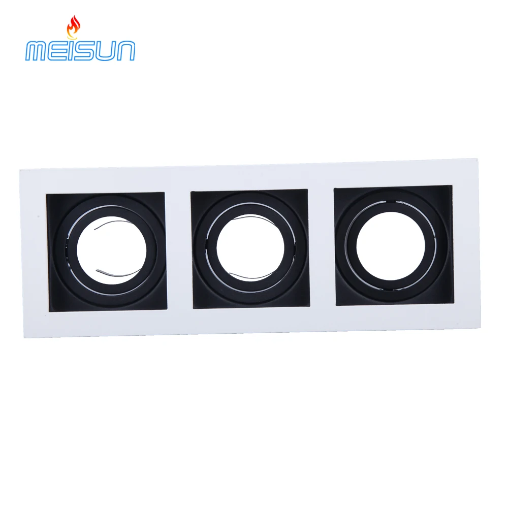Pure aluminium downlight housing parts recessed gu10 G5.3 led downlight fixture