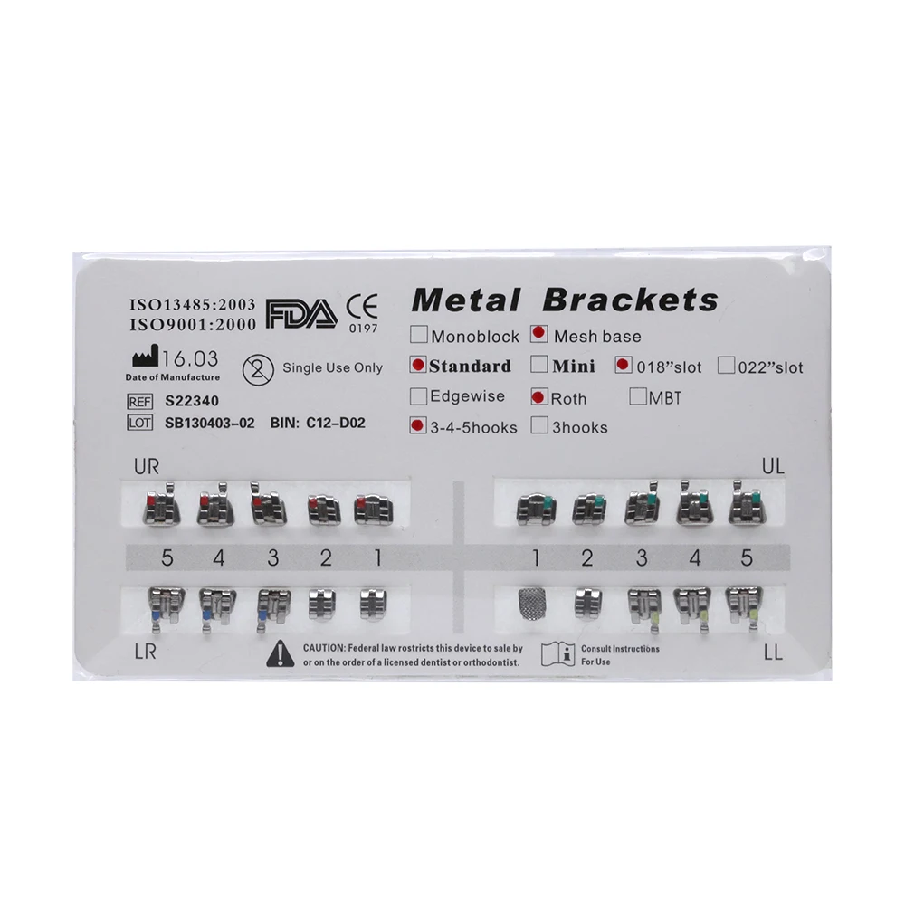 Skyortho ортодонтический мини-кронштейн для зубов Roth 0,022 для продажи