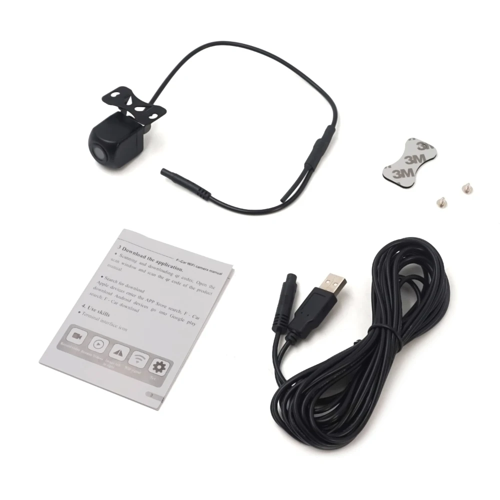 720P HD  Wireless backup camera WiFi Car Rear Camera with USB charger