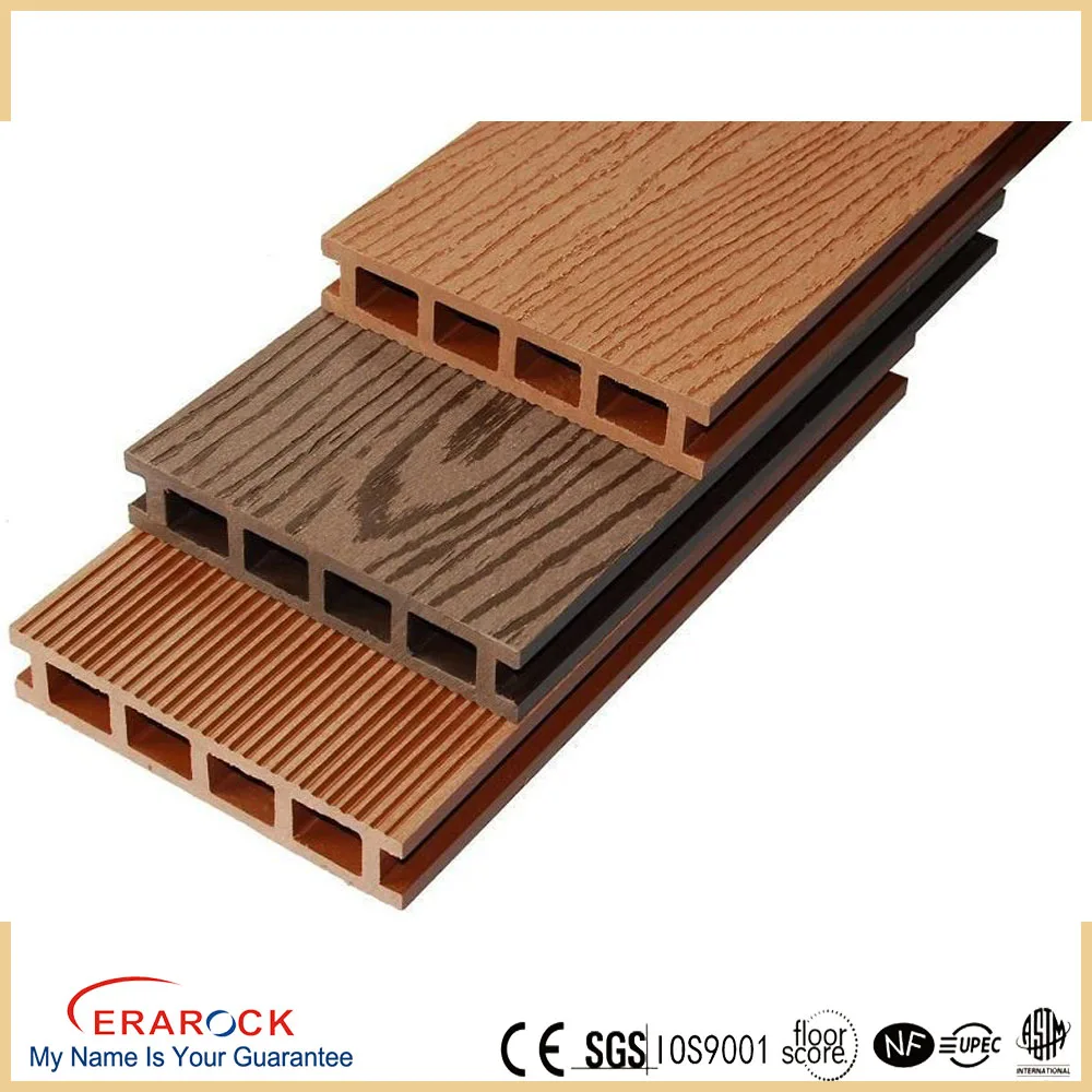 outside WPC decking Anti-slip water-proof weather resistance timber deck wood tile for Swimming pool