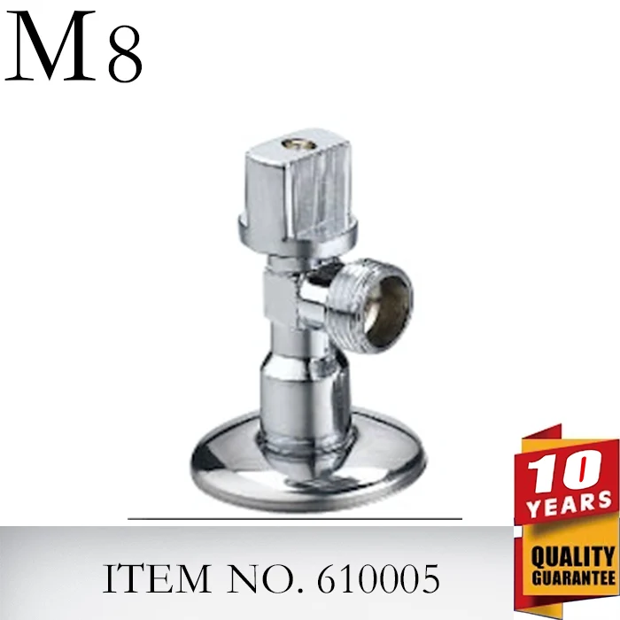 Yuhuan OEM Factory price angle valve 1/2 610005 Brass Angle Valve water toilet angle brass valve on sale