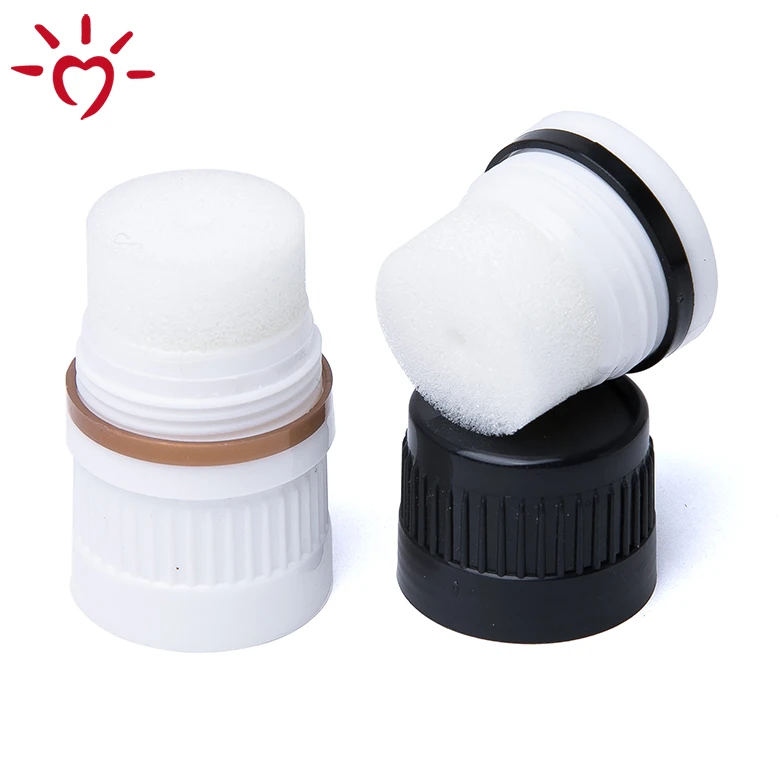 
Bottle cap polish small shoe polish sponge applicator 