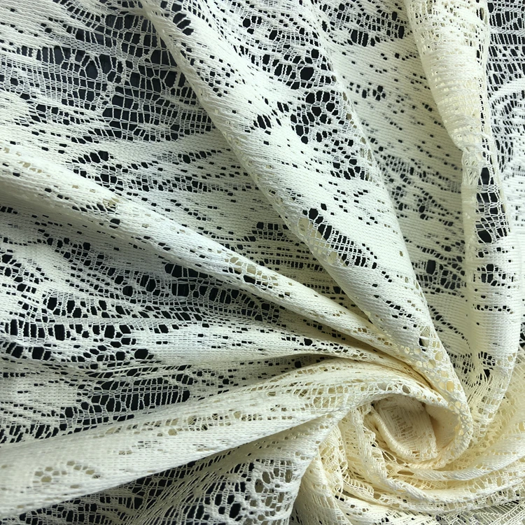 wholesale High Quality Polyester korea lace  curtain fabric
