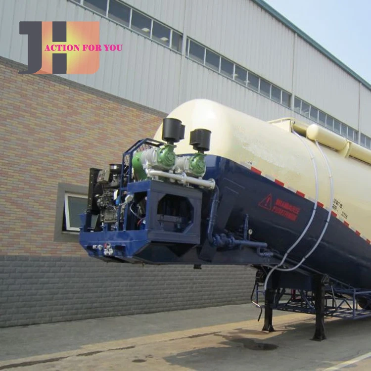 tanker semi trailer air compressors for bulk cement