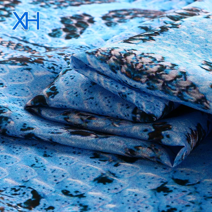 
Silk stretch Double Georgette Printed Silk Fabric 100 Silk Fabric Wholesale 