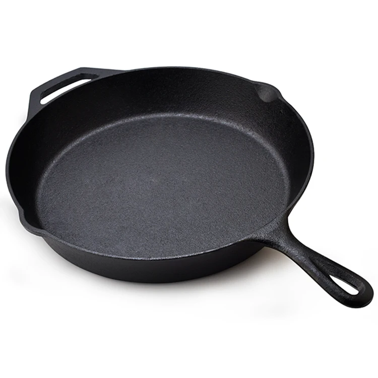 Cast Iron Fry Pan with Long Handle Cast Iron Skillet