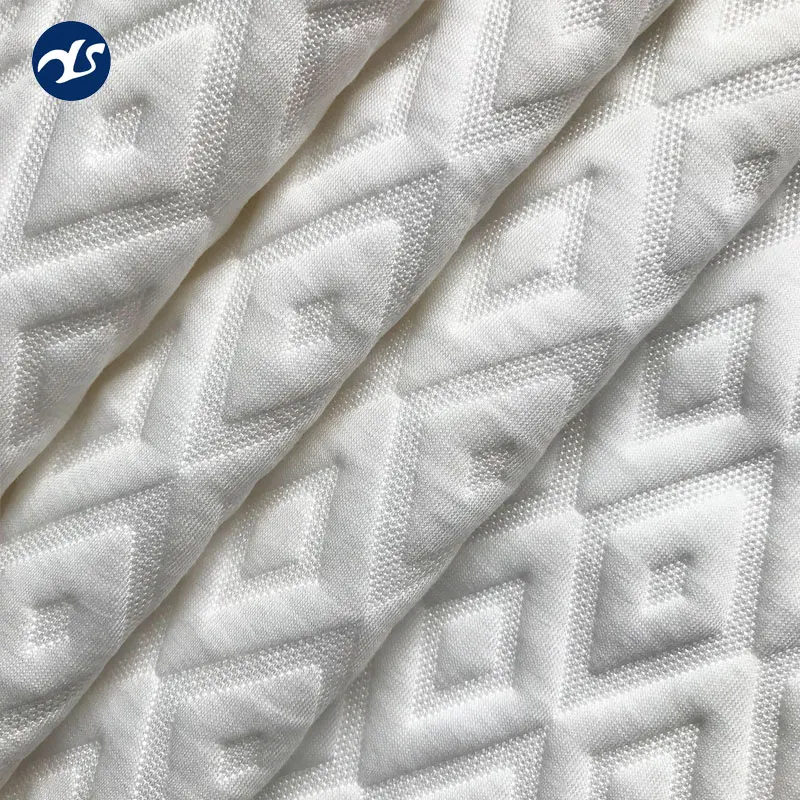 
Pattern bamboo fiber knitted fabric for pillow and mattress high quality 